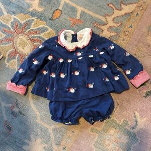 Smockingbird embroidered Santa Set